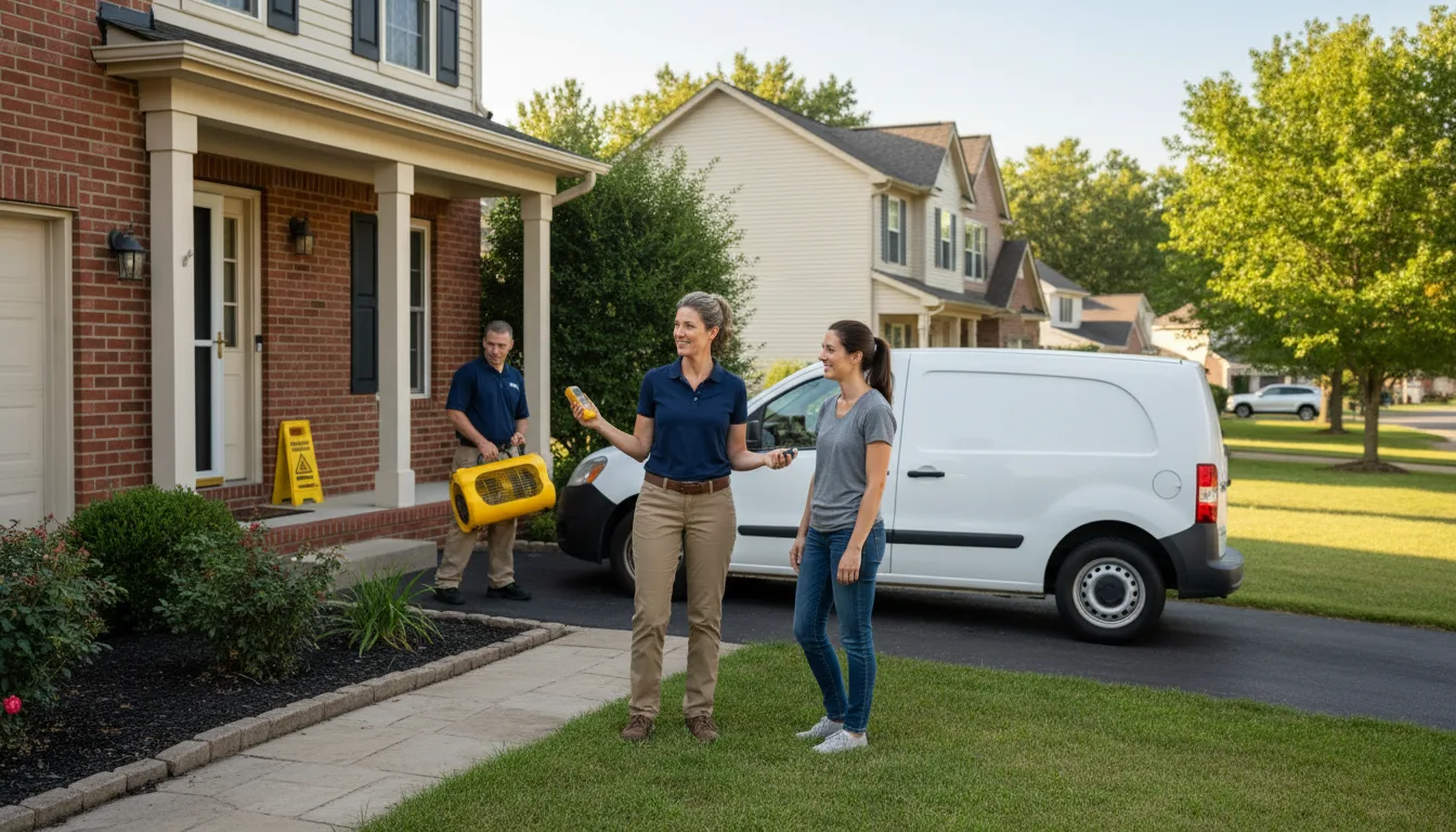 Residential water damage restoration in Blanchard, ID